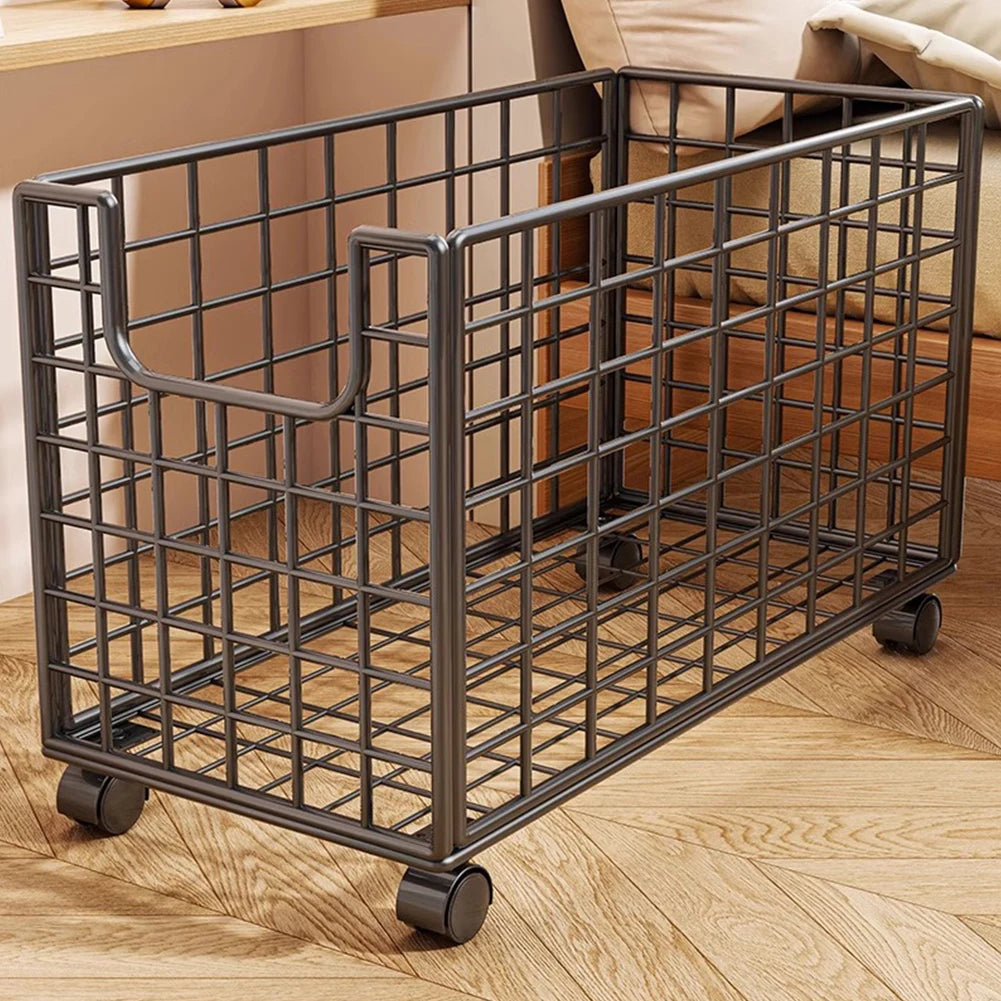 Toy Storage Bin with Wheels for Pet Toys or Kids Room