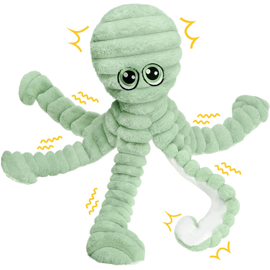 Octopus Design, Squeaky Plush Toy, Chewing Toy For Dog Interactive Supply,