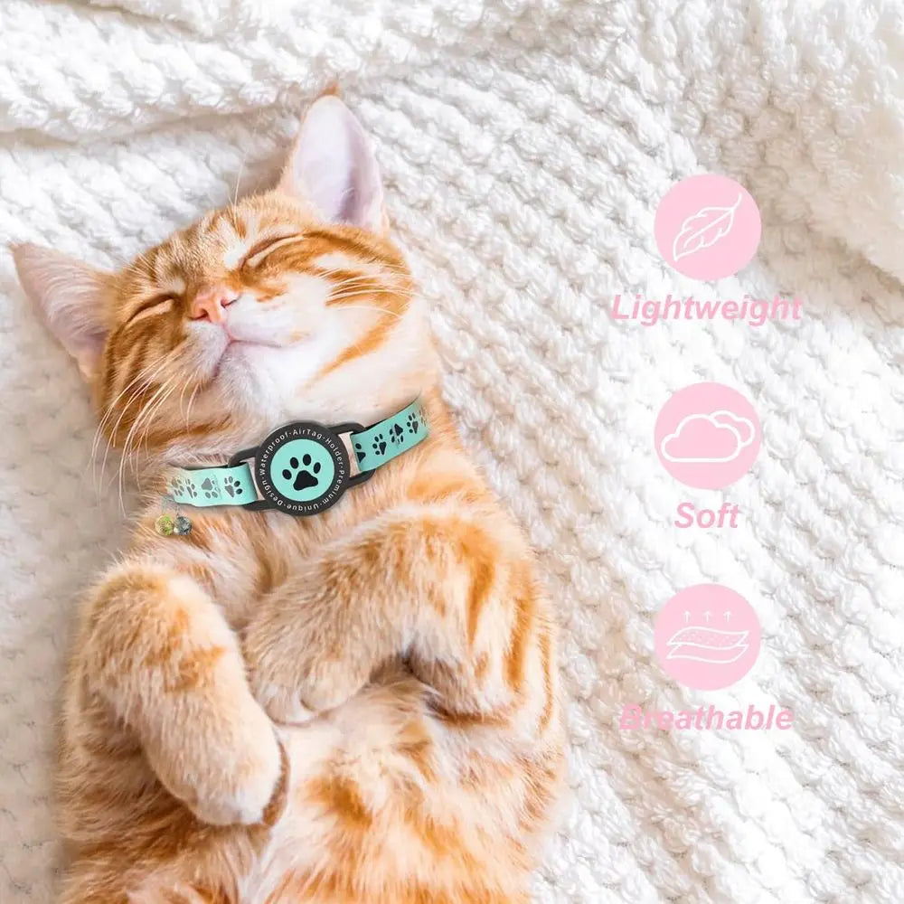GPS Cat Tracker – Waterproof, No Fees, Apple Find