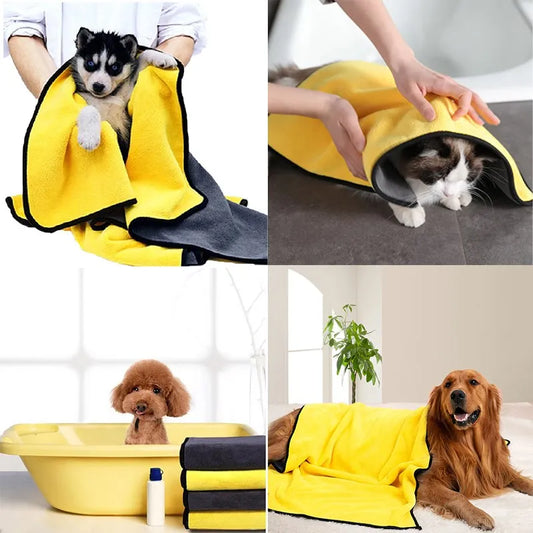 Quick Drying , Absorbent Bath Towel, Pet Bathrobe.