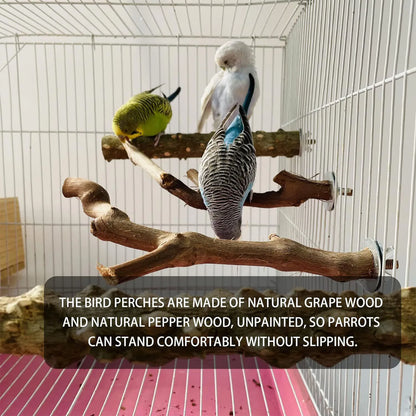 Small Parrot Wooden Perch