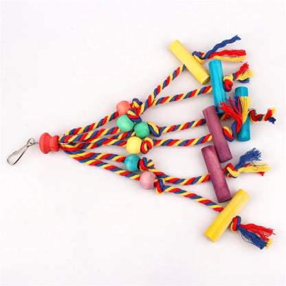 Parrot Rope & Wood Chew Toy