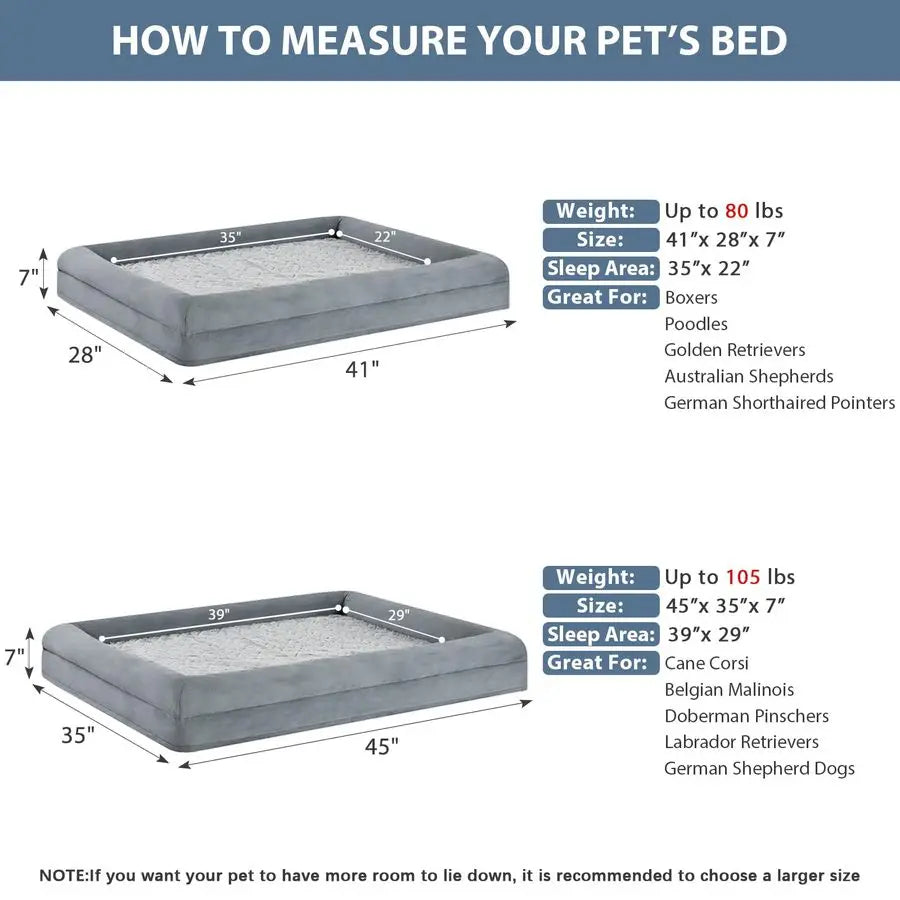 Washable Dog Couch with Removable Waterproof Cover, Orthopedic