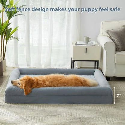 Washable Dog Couch with Removable Waterproof Cover, Orthopedic