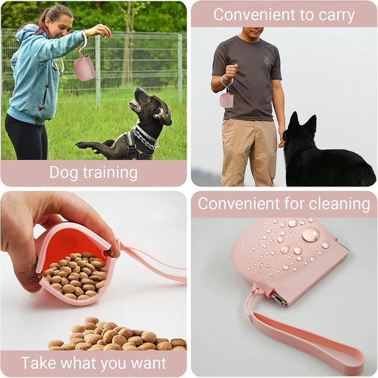 Mini Portable Snack Pouch with Auto Close Feature for Travel or Outdoor Use