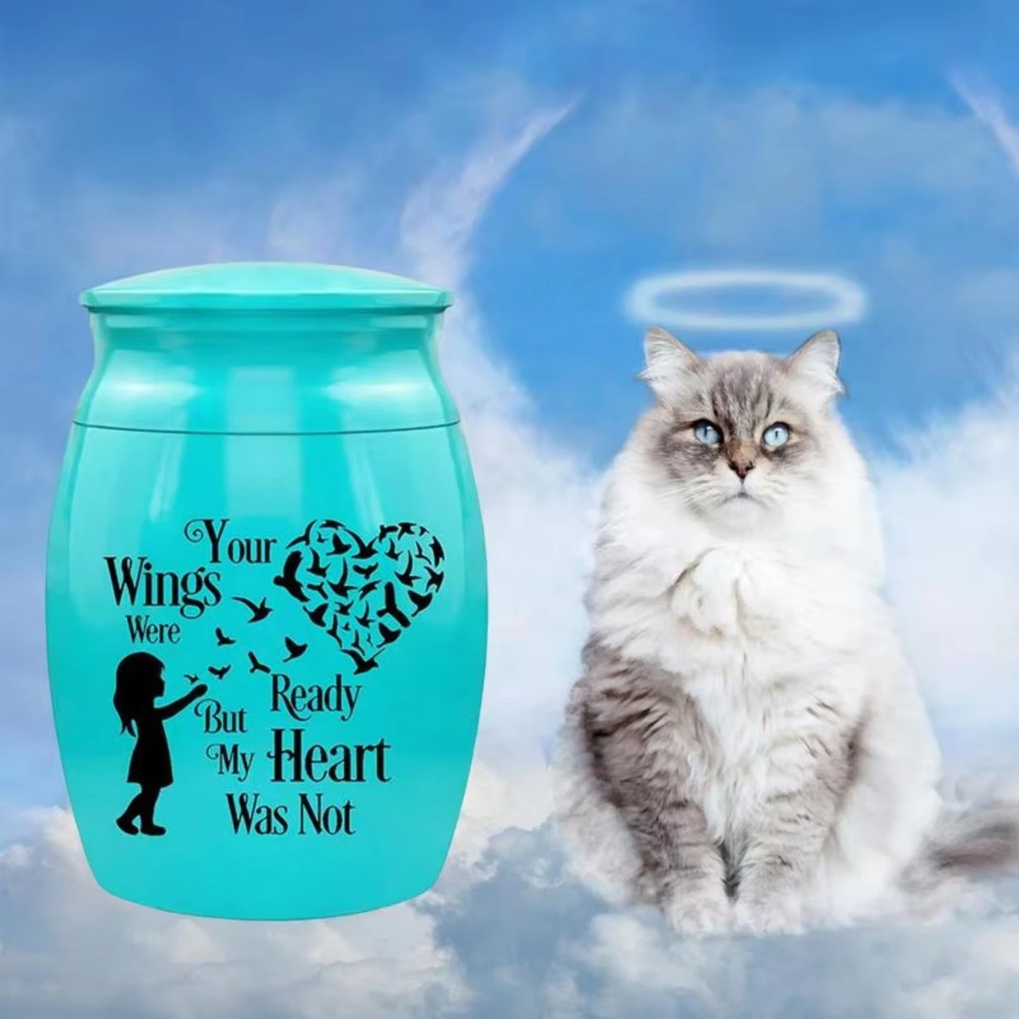 Tiny Memorial Urn for Human or Pet Ashes