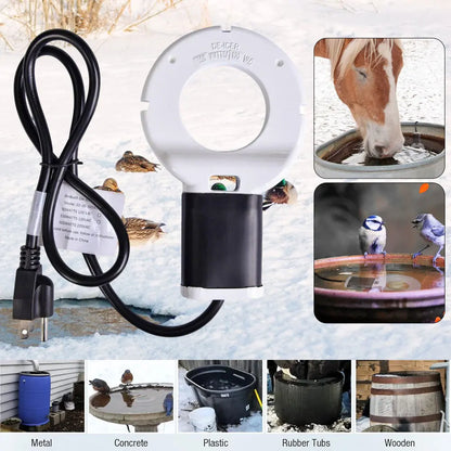 Chicken Waterer Heater – Aluminum De‑Icer (Anti‑Rust & Safe)
