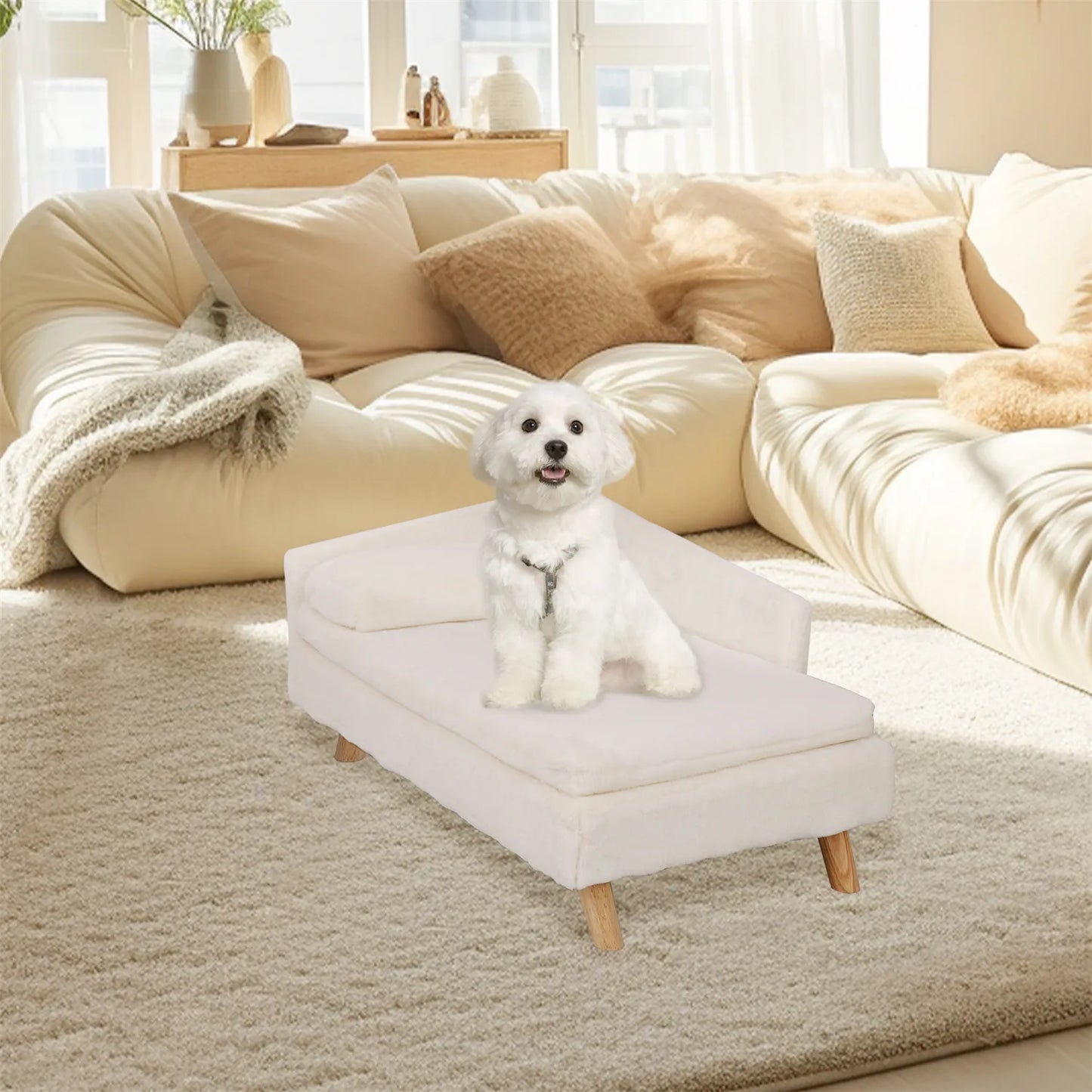 Cozy Waterproof Elevated Pet Sofa