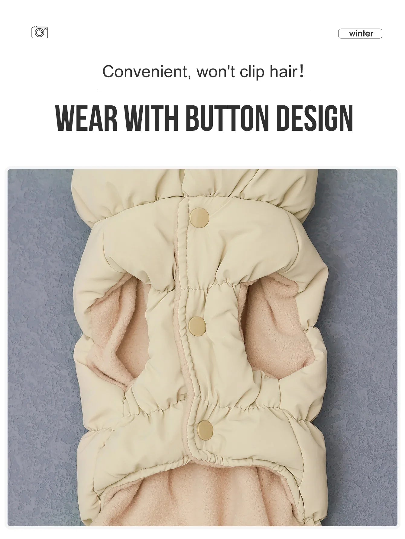 Snuggle‑Pup Puffy Jacket (Autumn/Winter)