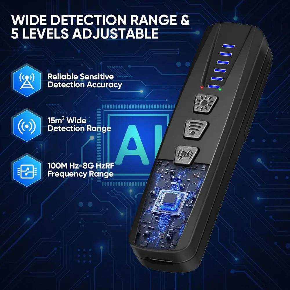 RF/WiFi Spy Scanner – AI Detector
