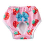 Washable Cartoon Print Leakproof Dog Menstrual Diaper.