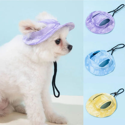 Summer Colorful Baseball Cap for Small Medium Dogs