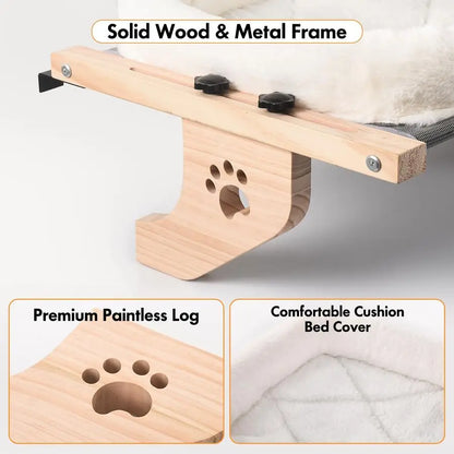 Sturdy Hammock Window Seat with Cushion Cover
