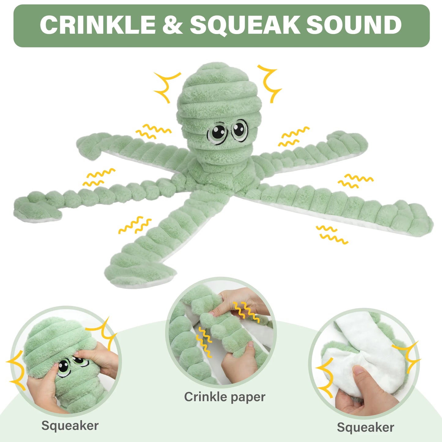 Squeaky Octopus Dog Toy