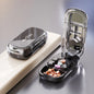 Portable Pill Cutter Storage Container, Drug Tablet Medicine Organizer