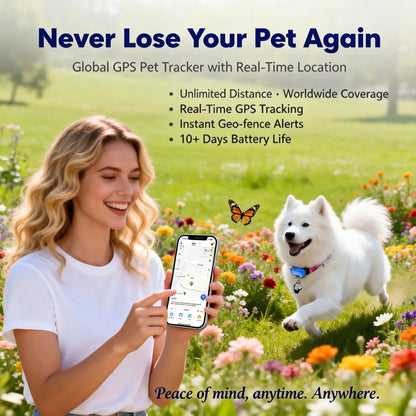 GPS Wifi Pet Tracker, Unlimited Distance