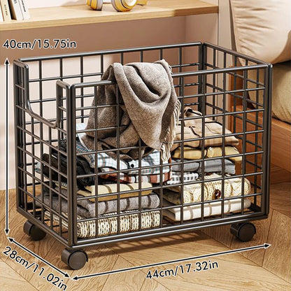 Toy Storage Bin with Wheels for Pet Toys or Kids Room