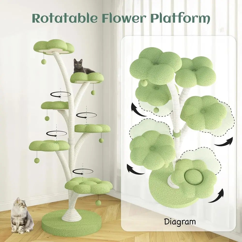 Green Cat Tower Playhouse