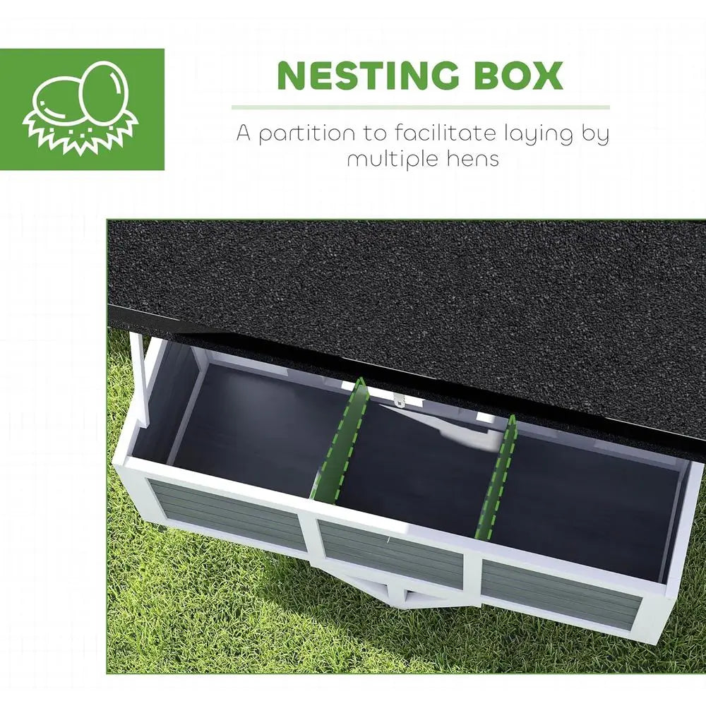 Mobile Chicken Coop with Tray & Perches