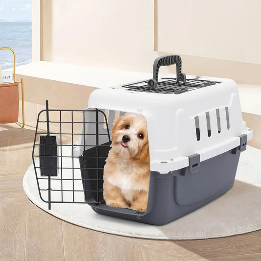 Pet Carrier, Hard-Sided, Travel Carrier Airline Ventilation And Security Lock