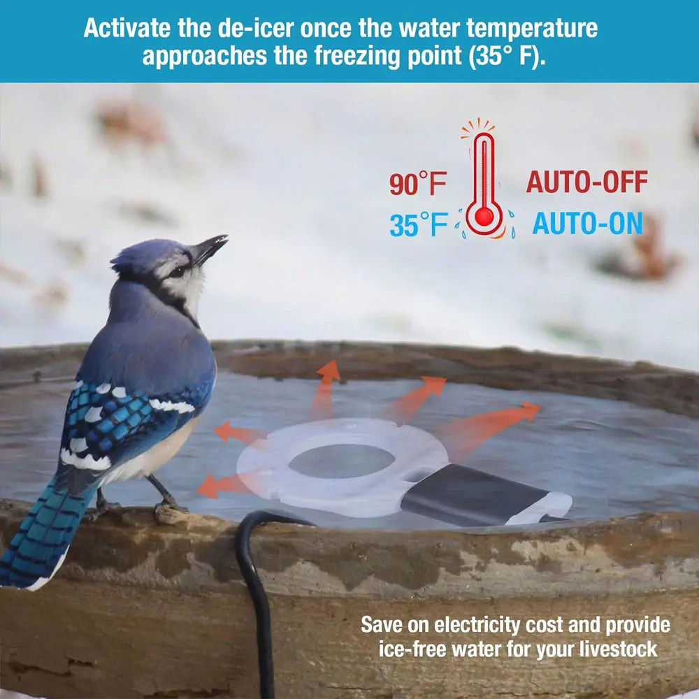 Chicken Waterer Heater – Aluminum De‑Icer (Anti‑Rust & Safe)