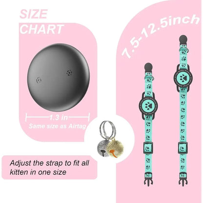 GPS Cat Tracker – Waterproof, No Fees, Apple Find