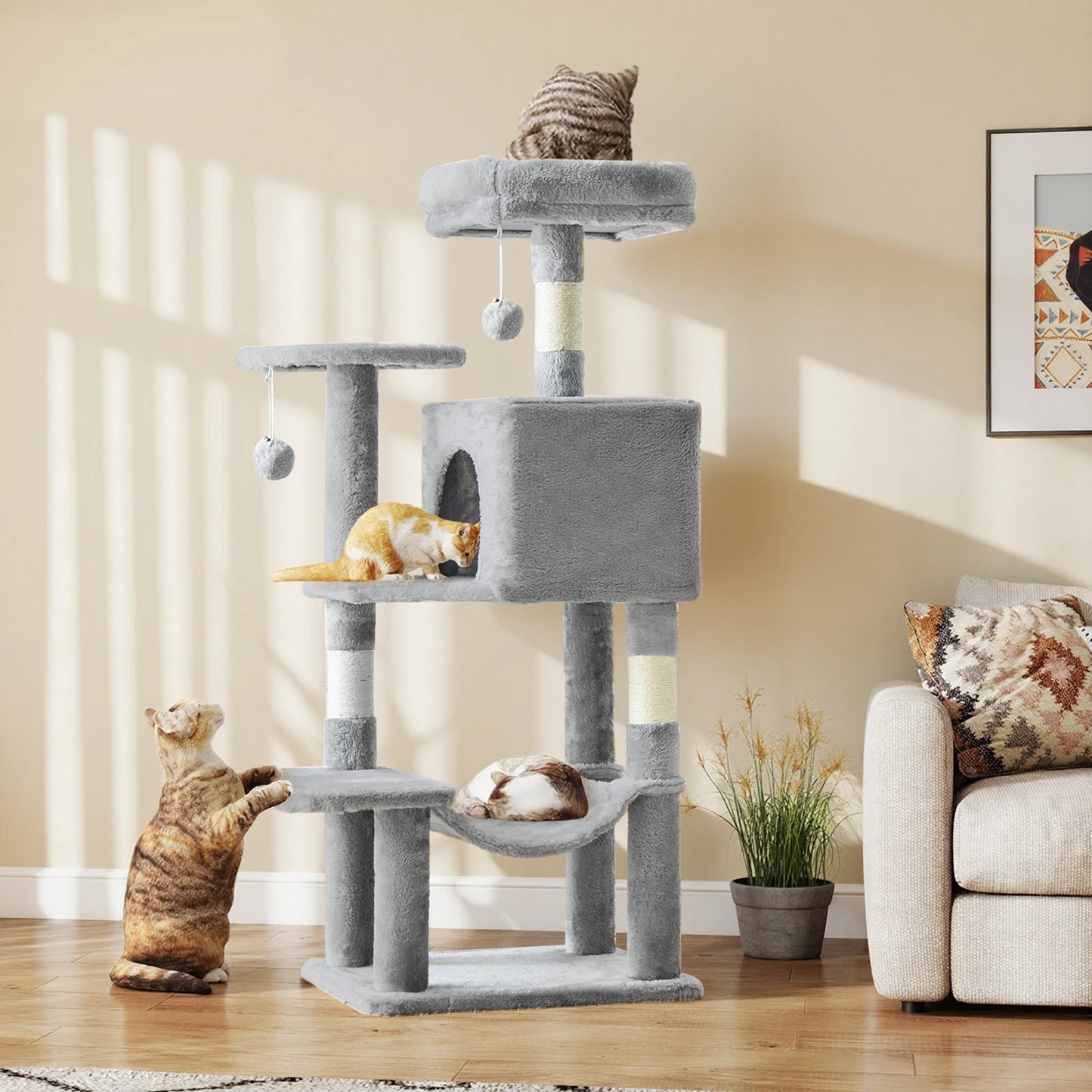 Multi-Cat Climbing Tower, Scratching Posts