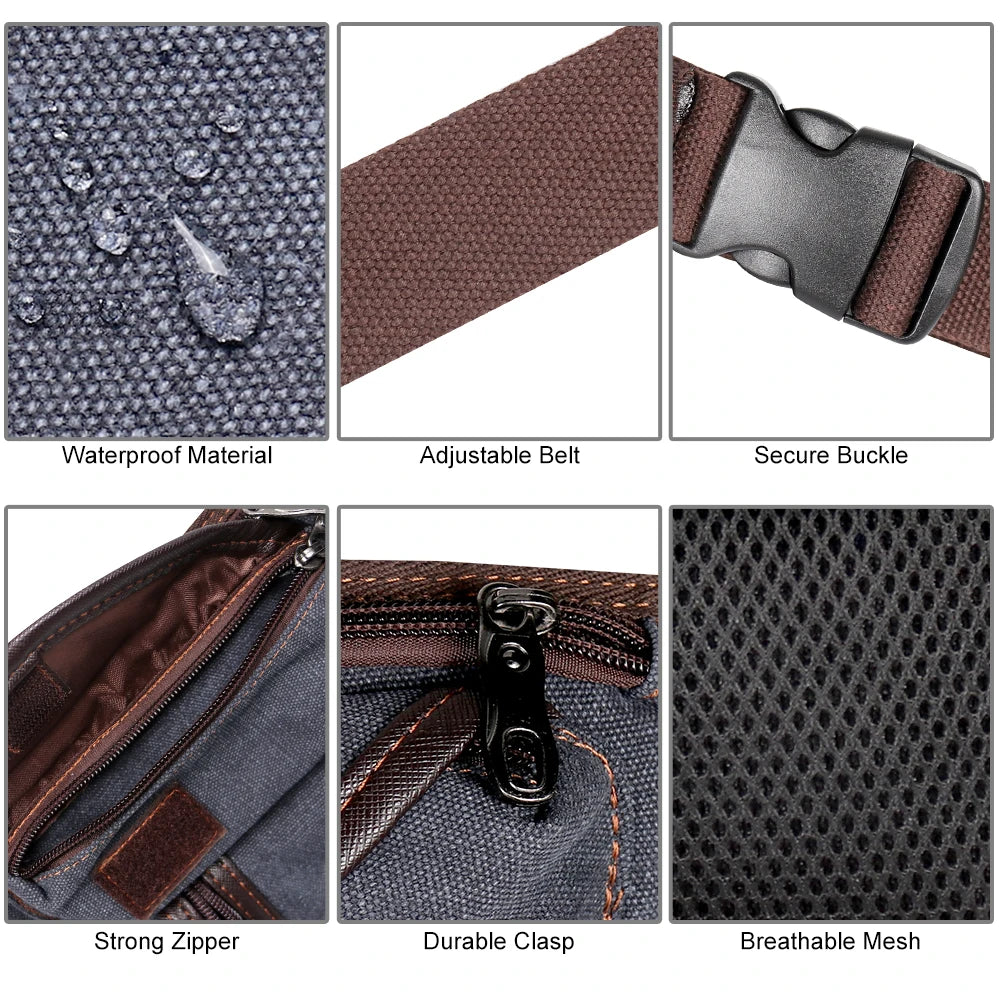 Equestrian Equipment, High Quality Canvas, Nylon Horse Riding Waist Bag,