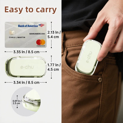 Portable Pill Cutter Storage Container, Drug Tablet Medicine Organizer